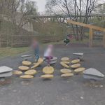 Детская площадка у моста в парке Свиблово